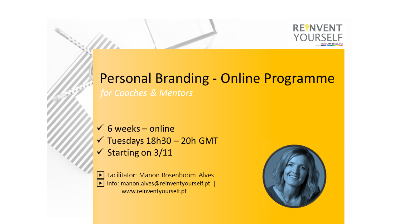 Personal Branding course em Lisboa Reinvent Yourself